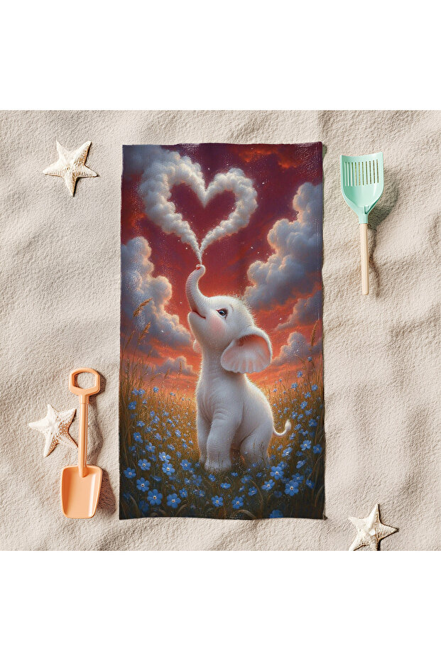 Cute Elephant Beach Towel M21