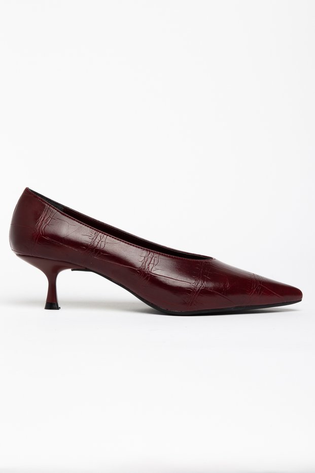 Constanta Burgundy Women's Heeled Shoes