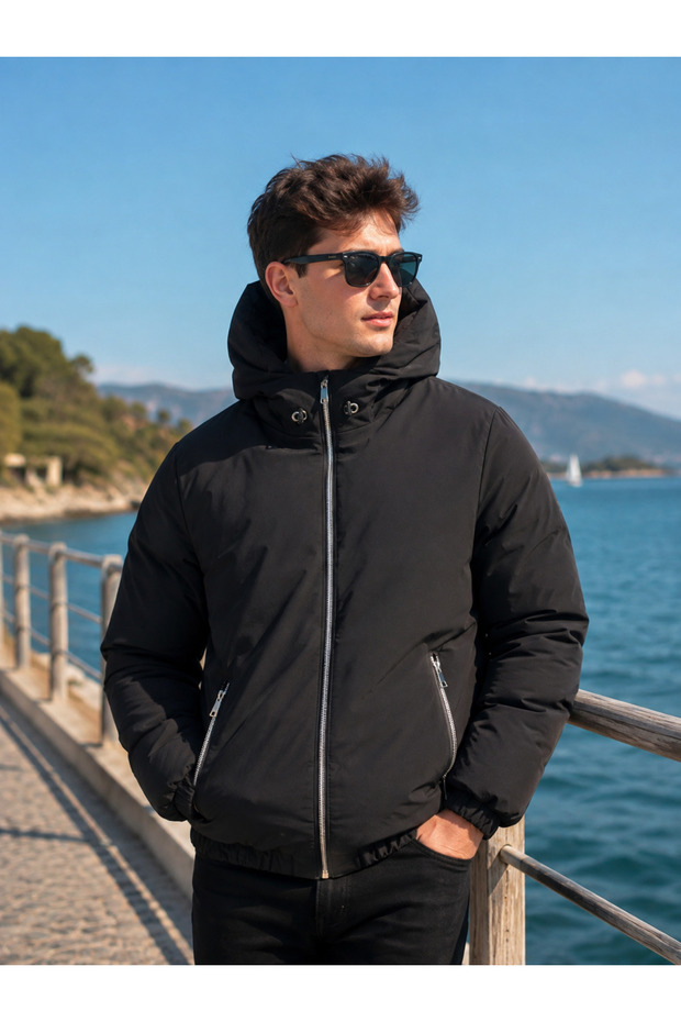 Padded Inflatable Coat Air Waterproof Coat