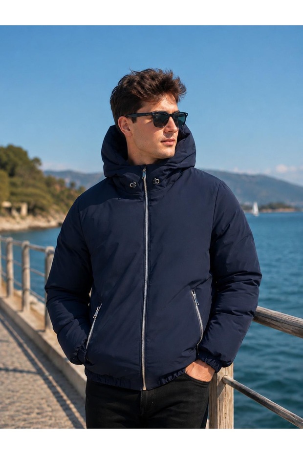 Padded Inflatable Coat Air Waterproof Coat
