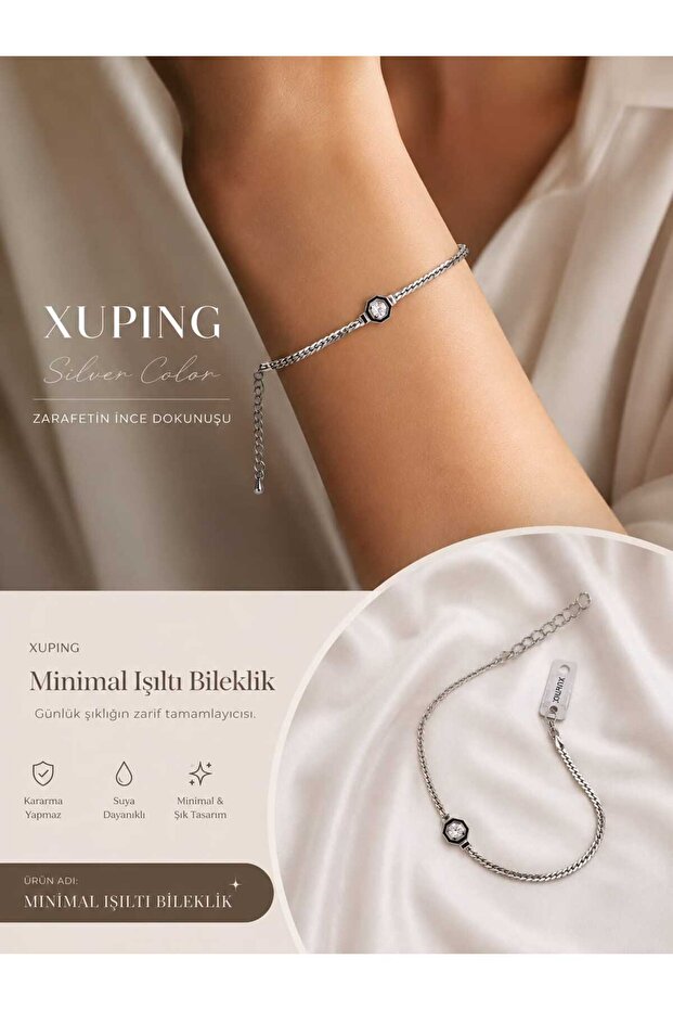 Minimal ışıltılı bileklik