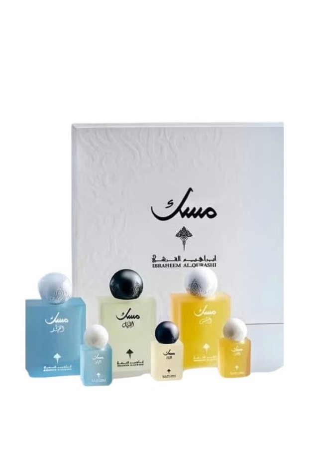 مجموعة مسك الليل مسك الشمس مسك القمر مسك الفجر 3 قطع مع 3 عينات مسك من ابراق