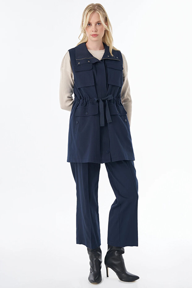 Grogren Tie-Down Double Suit Navy Blue