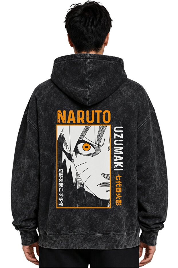 Naruto Uzumaki Anime Printed Unisex Oversize Premium Washable Hoodie Sweatshirt