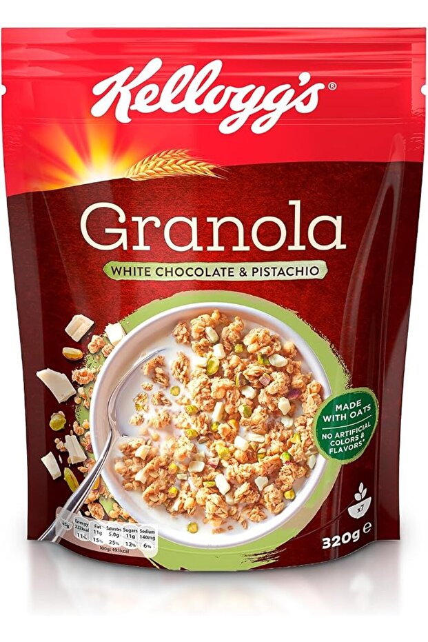 Granola White Chocolate Pista 320g X 6