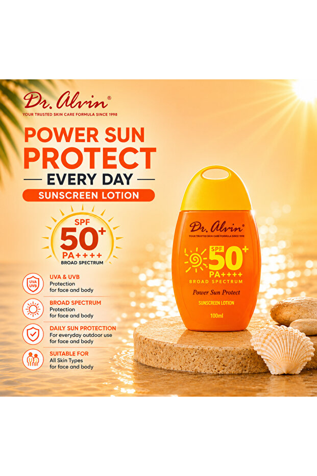 Power Sun Protect Sunscreen Lotion SPF 50+ PA++++ – 100ml