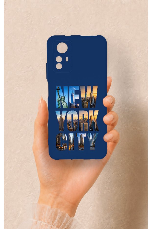Redmi Note 12S Compatible New York City Patterned Silicone Case