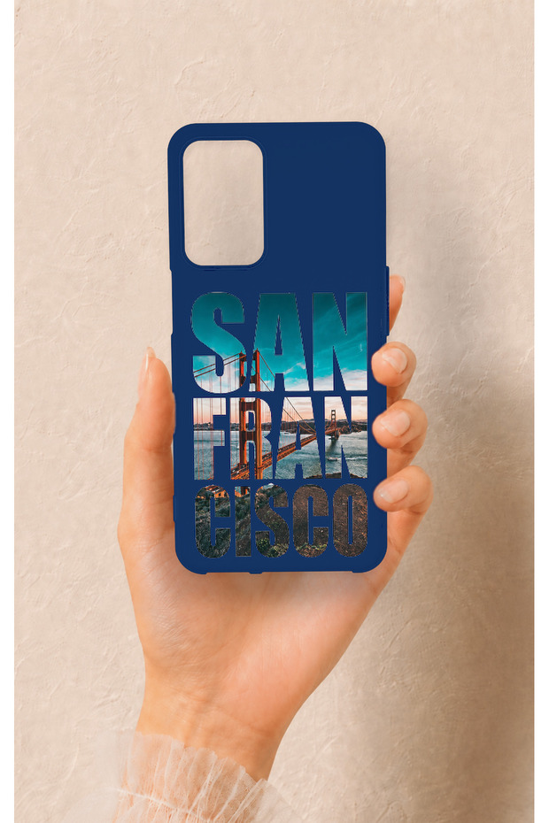 Oppo A16 Compatible San Francisco Patterned Silicone Case