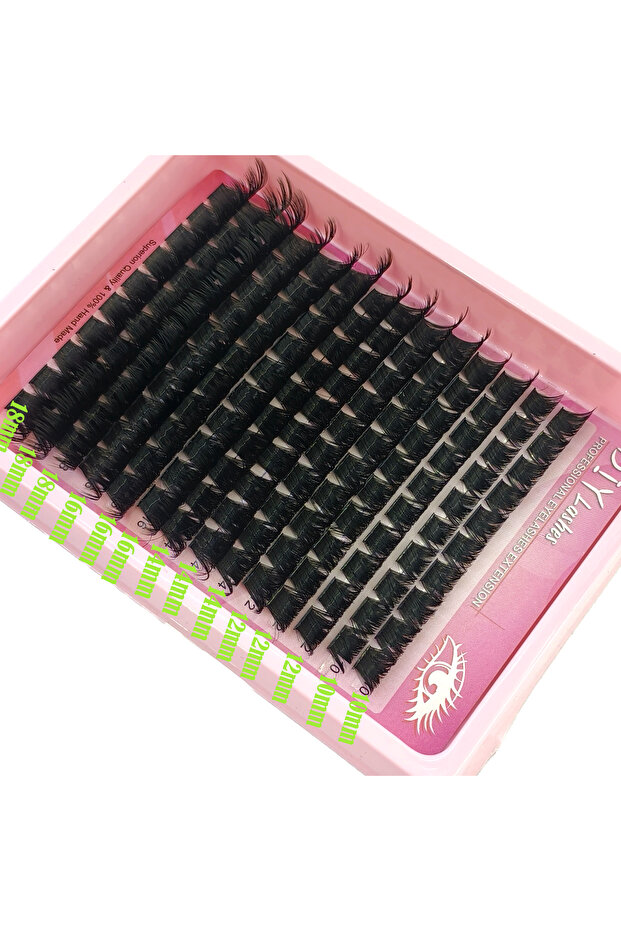 MIX 0.07mm D Fluffy200D 8D Eyelash Clusters Fluffy Lash Clusters Thick 168pcs150D200D Cluster Eyelas