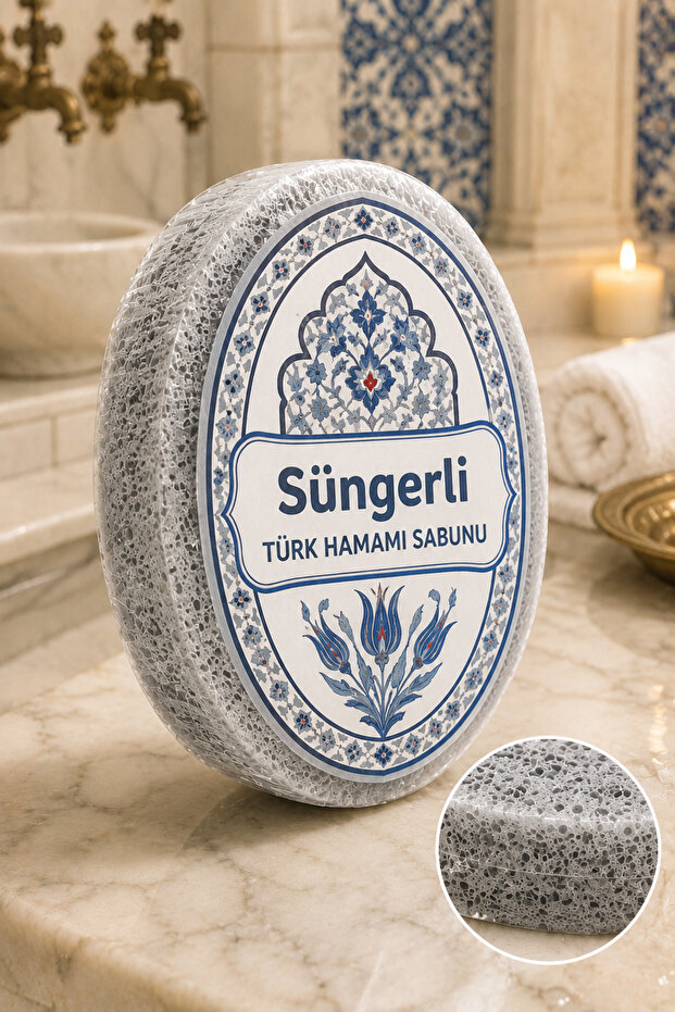 Turkish Bath Sponge Soap – Practical Bath and Body Cleansing Soap
