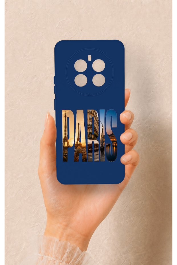 Realme 12 4g Compatible Paris Patterned Silicone Case