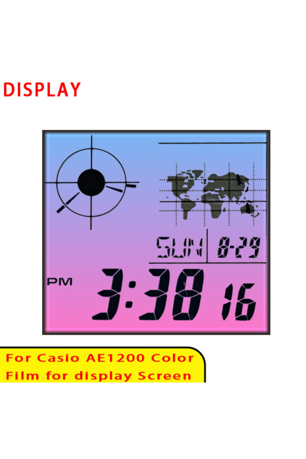 2 pcs 32 Color Screen Filter Sets for Casio AE1200 Display Gradient Filter Royale Mod High Quality M