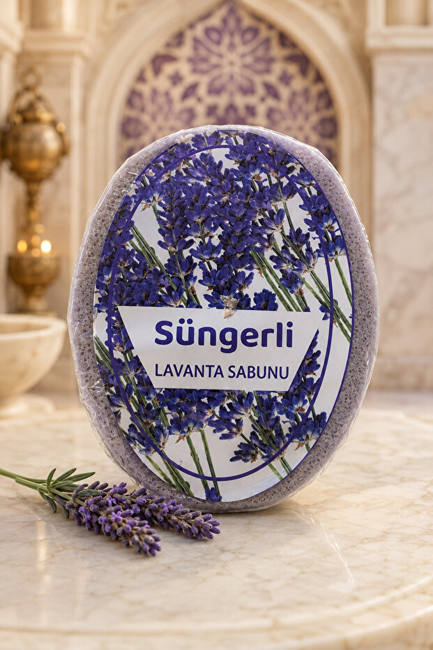 Lavender Sponge Soap – Practical Bath and Body Cleansing Soap