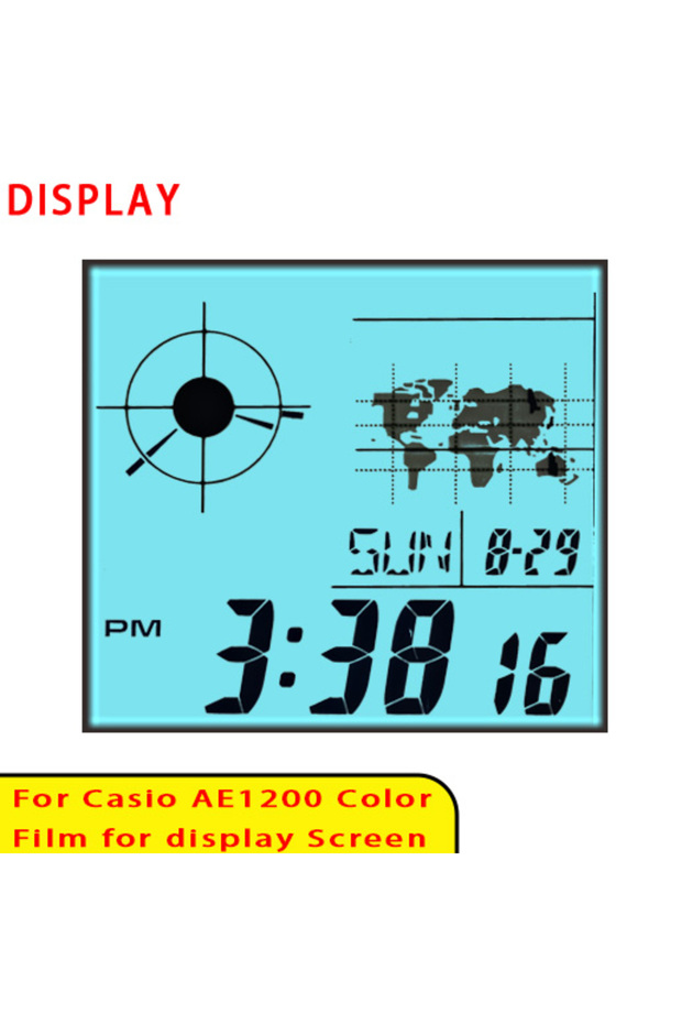 2 pcs 2 Color Screen Filter Sets for Casio AE1200 Display Gradient Filter Royale Mod High Quality Mo