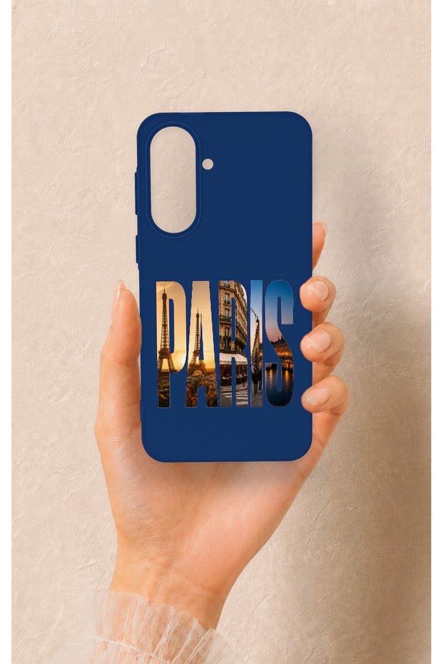 Samsung A37 Compatible Paris Patterned Silicone Case