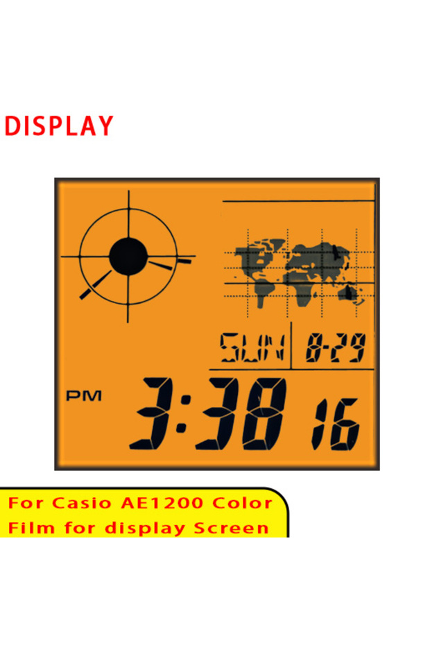 2 pcs 14 Color Screen Filter Sets for Casio AE1200 Display Gradient Filter Royale Mod High Quality M