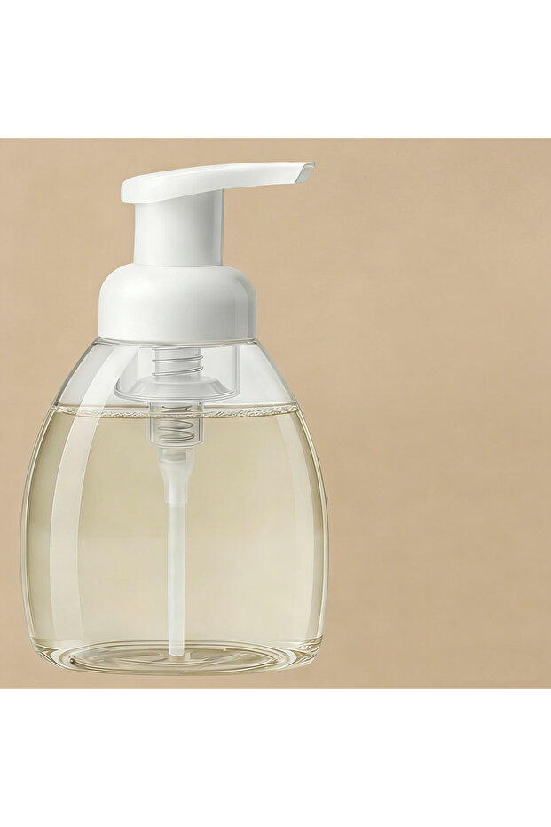 250ml transparent1pc 250ml 8.5oz Clear Foam Pump Bottle Empty Refillable for Hand Soap Facial Cleans