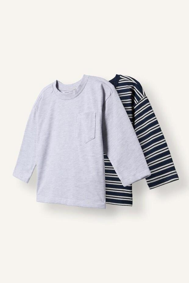 2-Pack Striped Long Sleeve T-Shirt Baby Boy (26 Au)