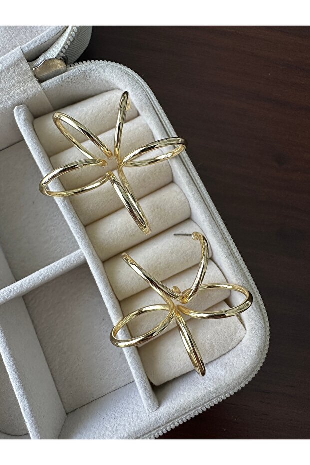 Gold Spiral Earrings