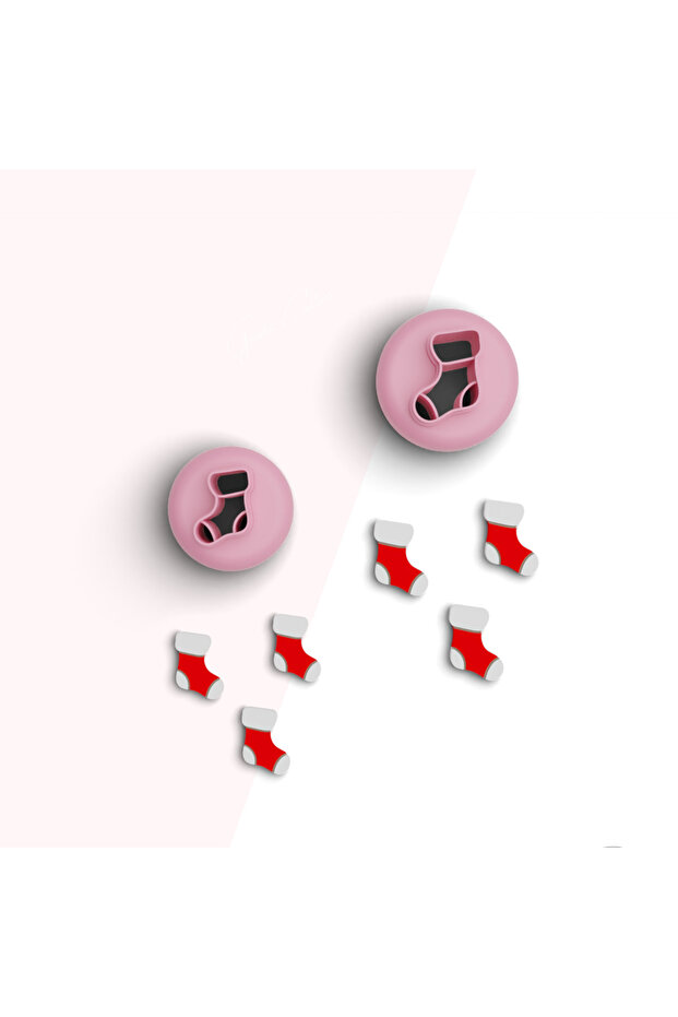 Christmas Stocking Mini Polymer Clay Mold, Earring Molds, Candy Molds, Ceramic Mold, No:155