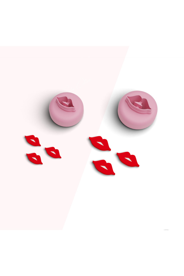 Lip Mini Polymer Clay Cutting Mold,Jewelry Molds,Ornament Molds,Ceramic Clay Mold,No:370