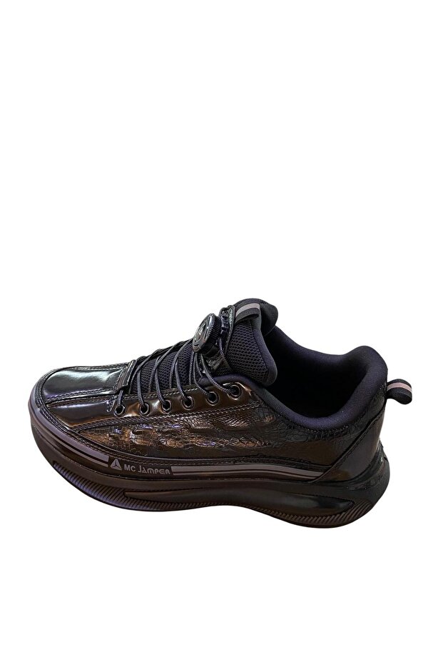 Sports Shoes Patent Leather Mechanically Operated Thick Balloon Sole