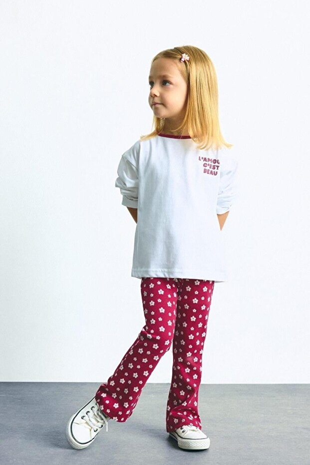 Leopard Patterned Spanish Flared Trousers Baby Girl I1730A526Au