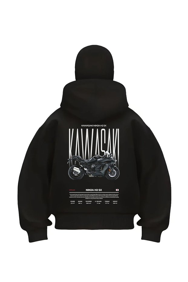 Oversize Zippered Snow Mask Hoodie – Unisex