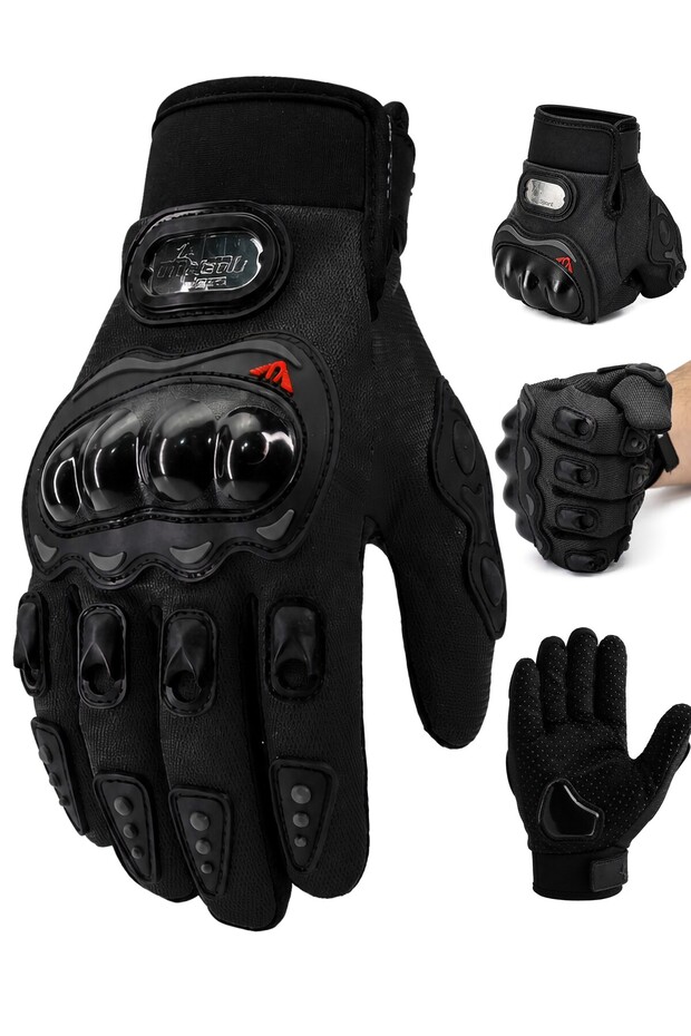 M Size Protected Motorcycle Gloves Unisex Cycling Biker Gloves Black 113