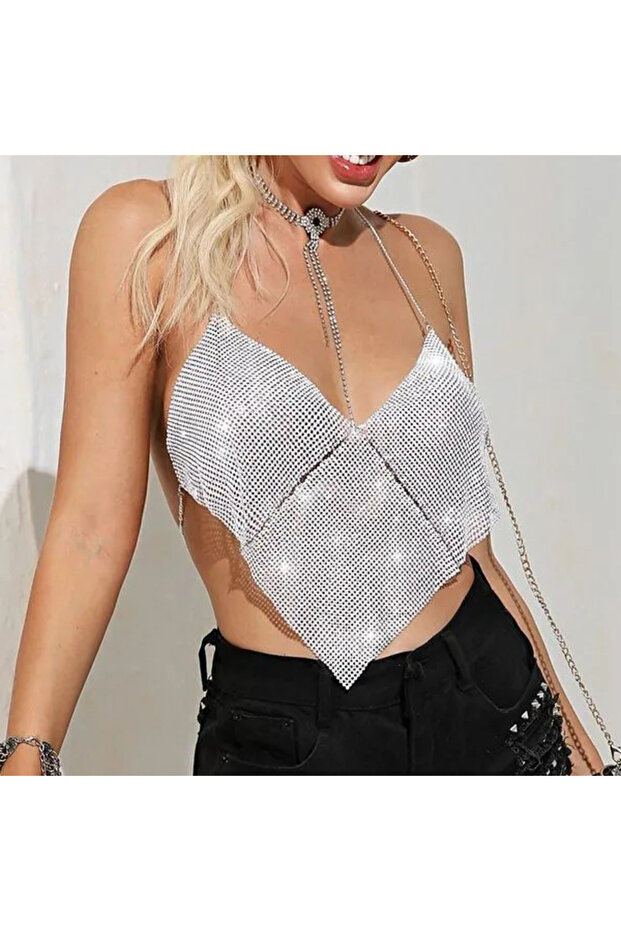 Women's Silver Crop T-Shirt
