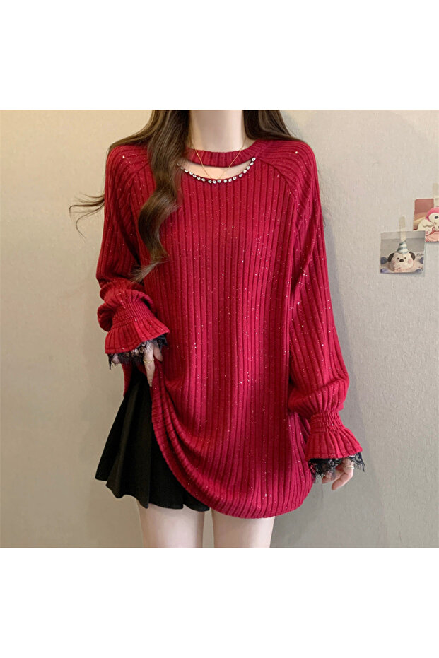 Women's Red Sweater
