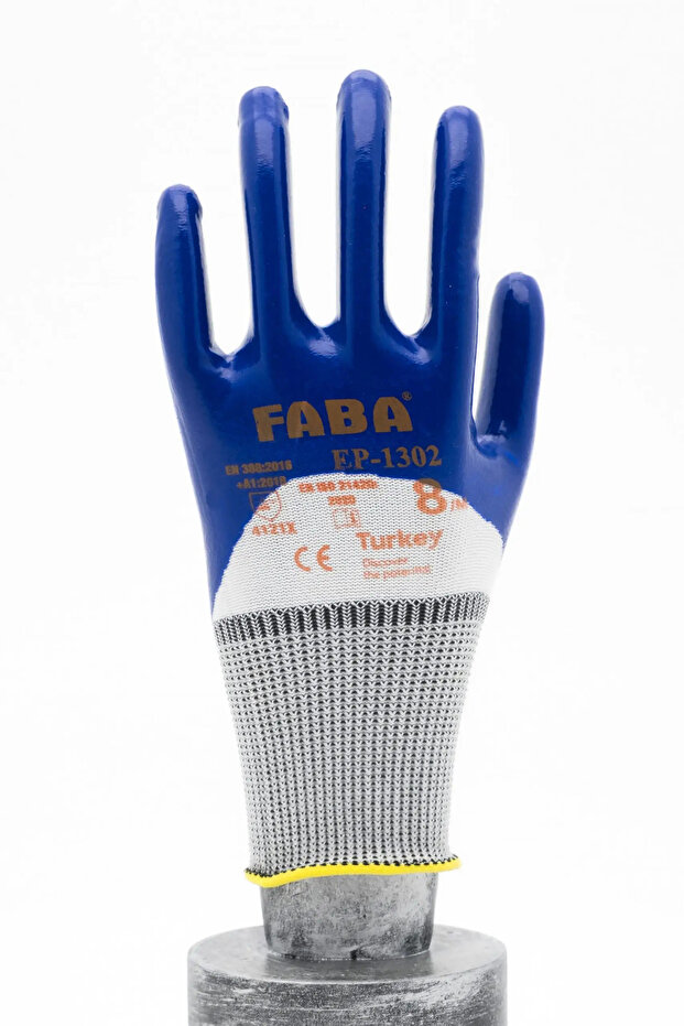 Ep-1302 Nitrile Coated Polyester Knitted Gloves