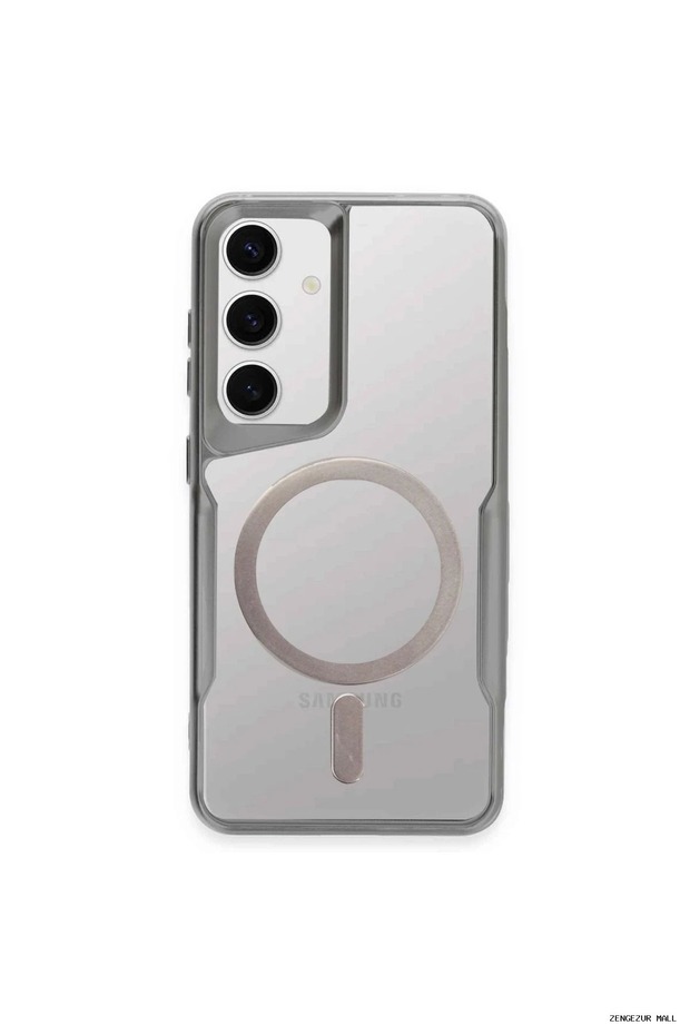 Zngzrmll Galaxy S24 Case Boyi Magsafe Silicone Cover (173804) - Silver