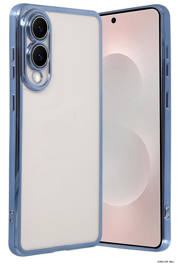 Zngzrmll Galaxy S25 Edge Lensli Silikon - (171135) Mavi