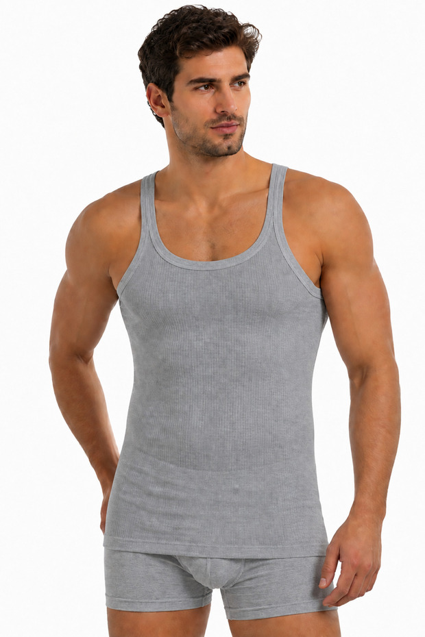 Yildiz Çamaşir 3-Pack Striped Camisole Thin Strap Sports Undershirt – Flexible and Comfortable Fit