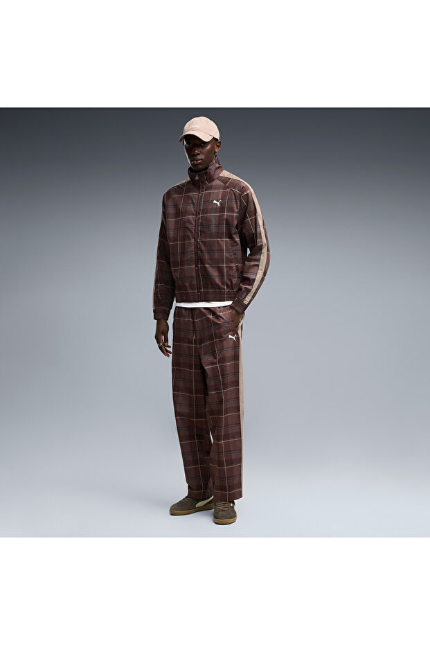 T7 tartan track jacket.