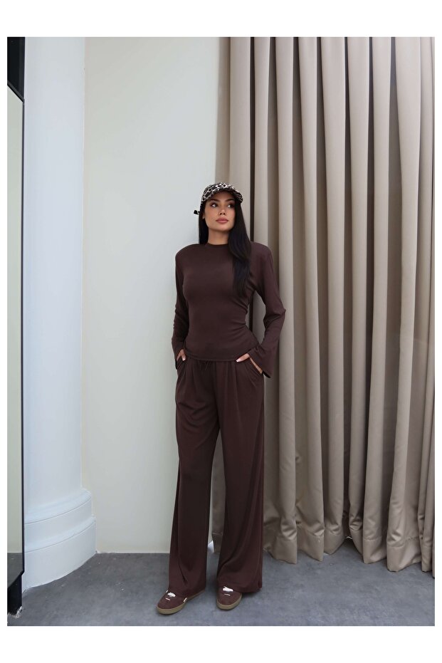 Padded Waist Tie-Up Tracksuit Set