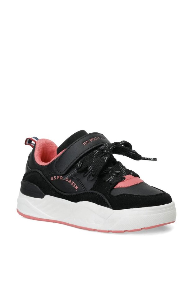 Geoky Jr Girls' Black/Fuchsia Sneaker