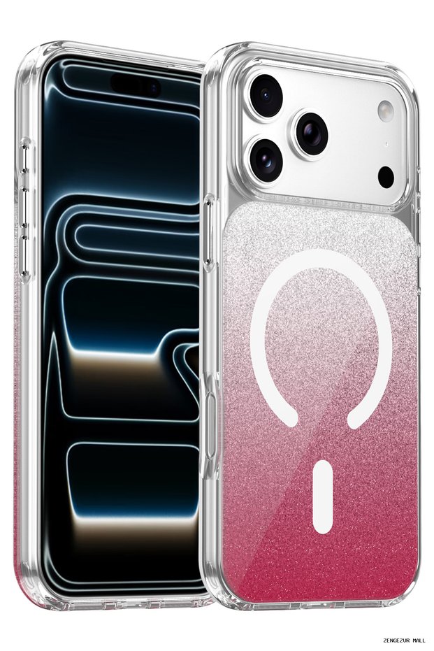 Zngzrmll iPhone 17 Pro Sora Glitter Magsafe Cover (164750) - Red