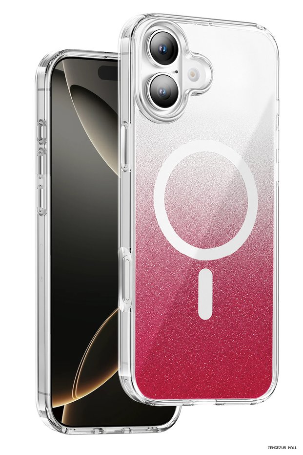Zngzrmll iPhone 17 Sora Glitter Magsafe Cover (164807) - Red