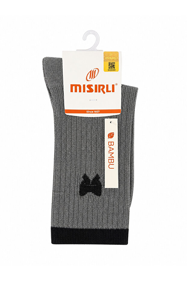 Smoked Bamboo Socks with Bow Detail