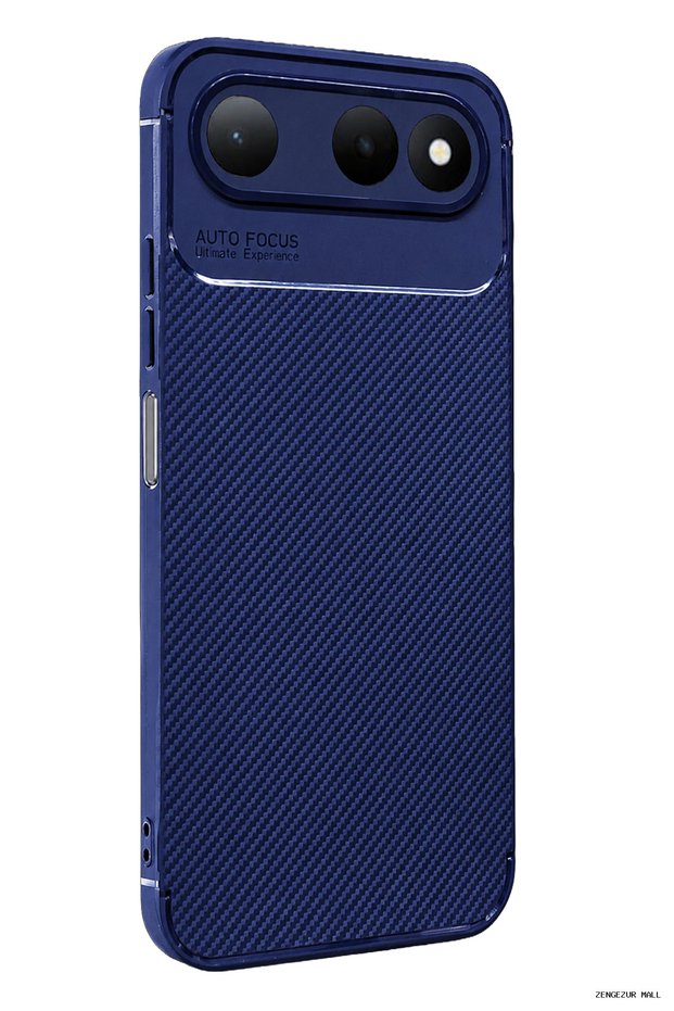 Zngzrmll Tecno Spark 50 5g Auto Focus Carbon Cover (181848) - Navy Blue