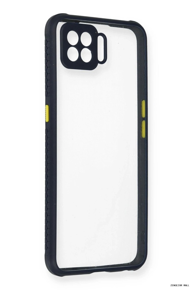 Zngzrmll Reno 4 Lite Case Miami Transparent Silicone (175541) - Navy Blue