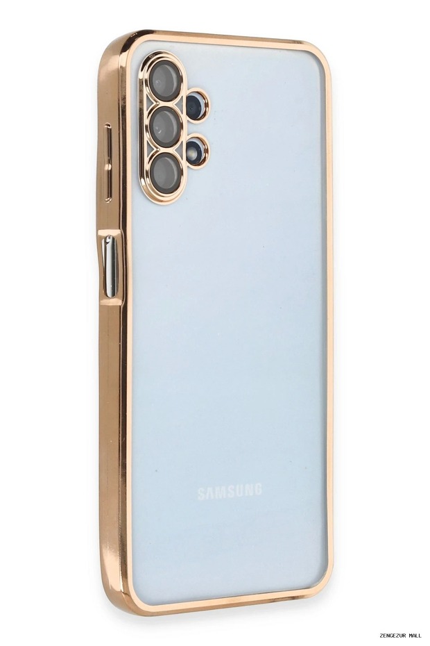 Zngzrmll Galaxy A13 4g Case with Lens Silicone (190407) - Gold