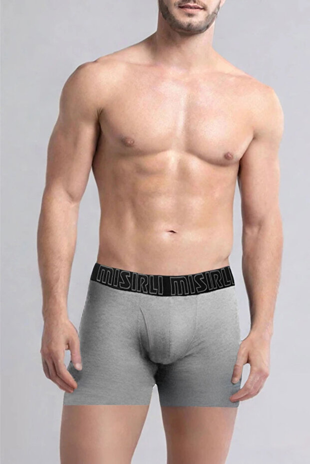 Spartacus Cotton Long Boxer Gray