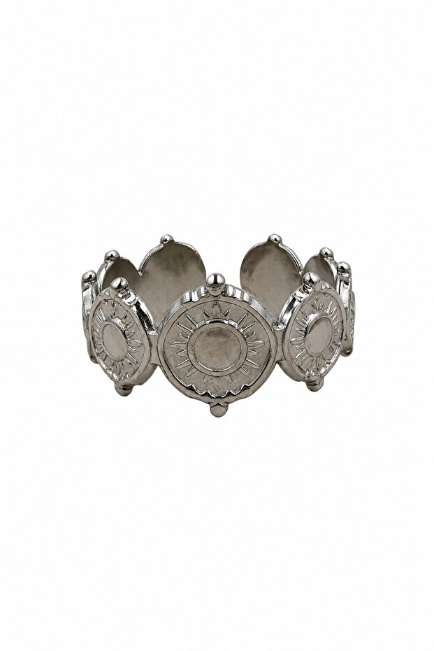 Modern Design Steel Ring Wide Band Motif Stylish and Durable Accessory