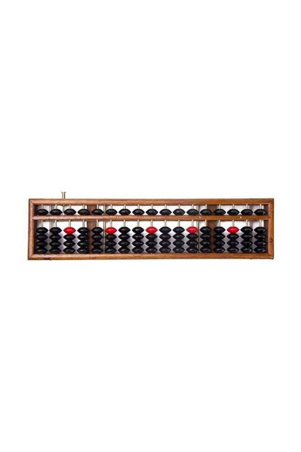 Anti-Skid Educational Mathematical 17 Digit Rod Wooden Abacus Soroban Chinese Counting Tool