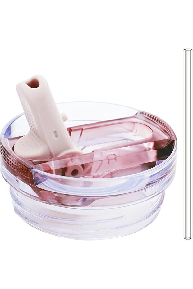 Dreamfox 30oz Leak-Proof Flip Straw Lid Replacement for Stanley 30oz Quencher H2.0 and Protor
