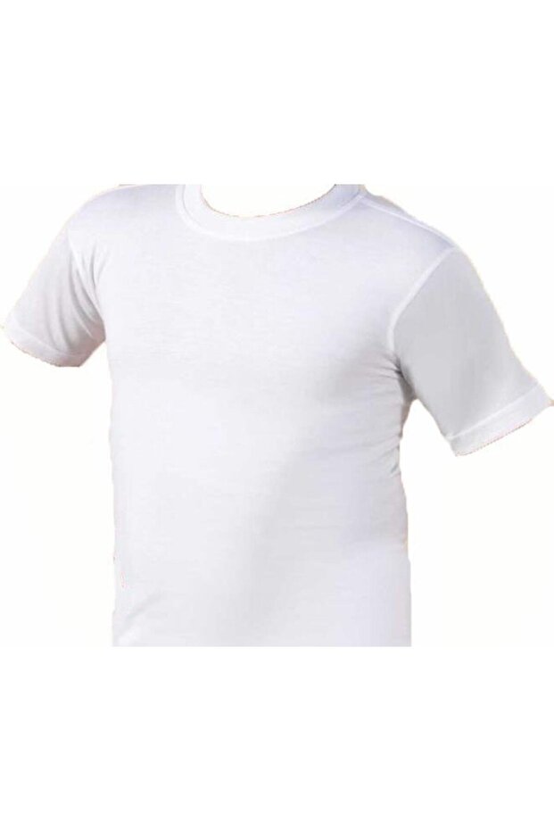Pack of 6 E003 Boy's Closed Neck Short Sleeve Undershirt
