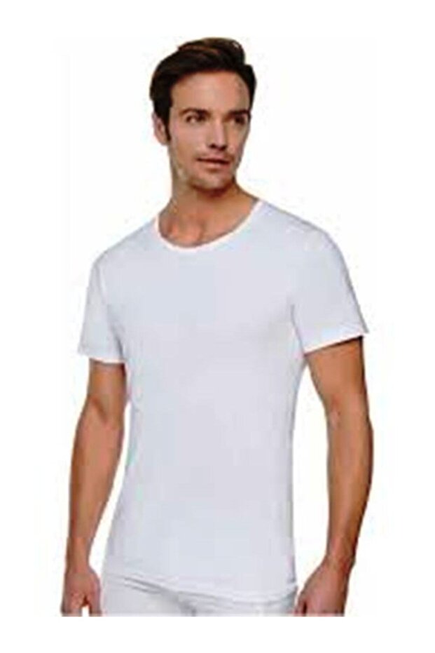 4-Piece Men's Ribbed Crew Neck Undershirt